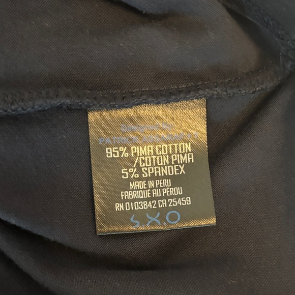 Patrick Assaraf Navy Organic Pima Cotton T-Shirt - Picture 5 of 6